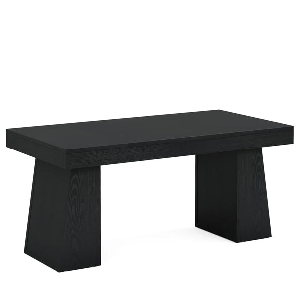 Executive Black Oak Desk — Minimalist Design