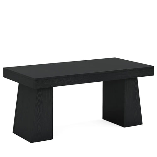 Executive Black Oak Desk — Minimalist Design