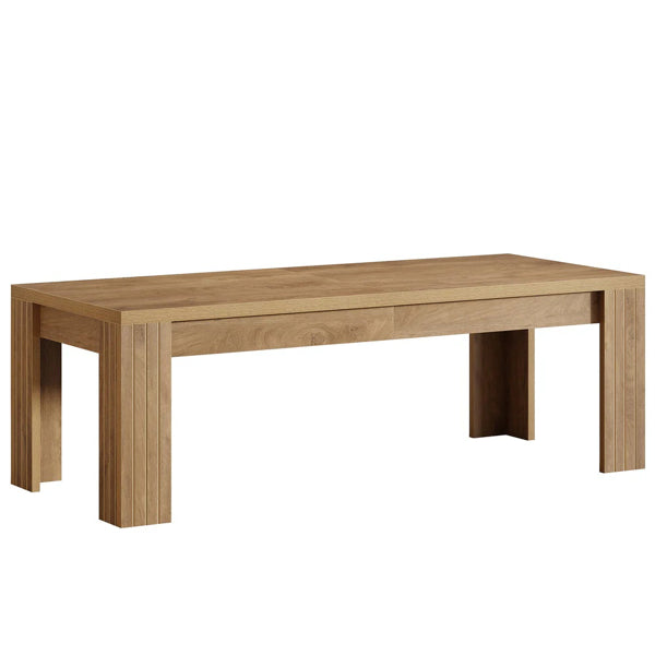 The Nordic Executive Desk — Solid Wood with Wicker Storage